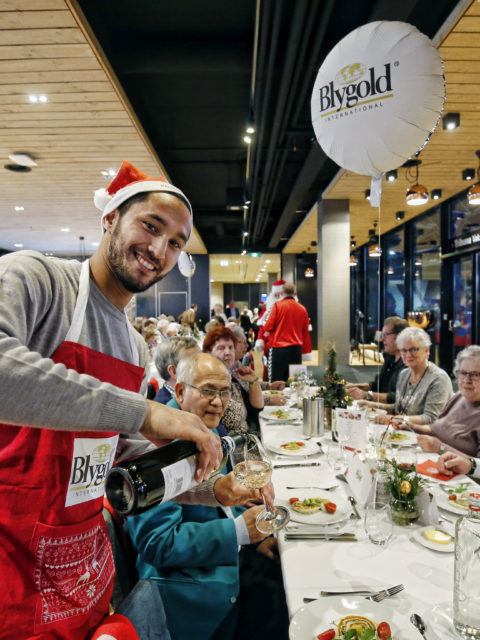 Christmas dinner for elderly